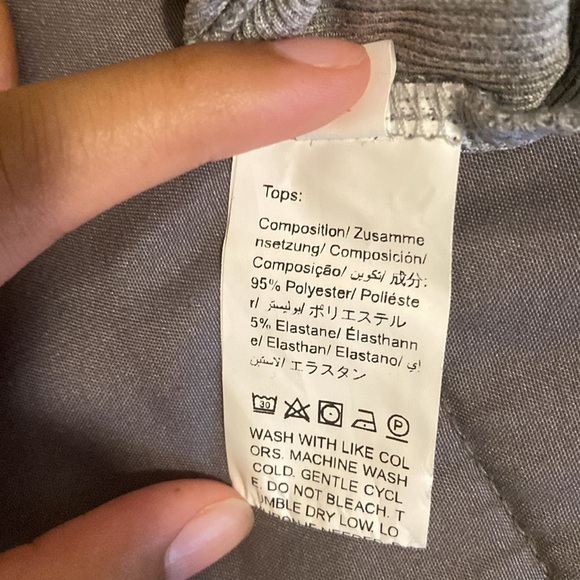 Women grey cropped tank top - Picture 4 of 5